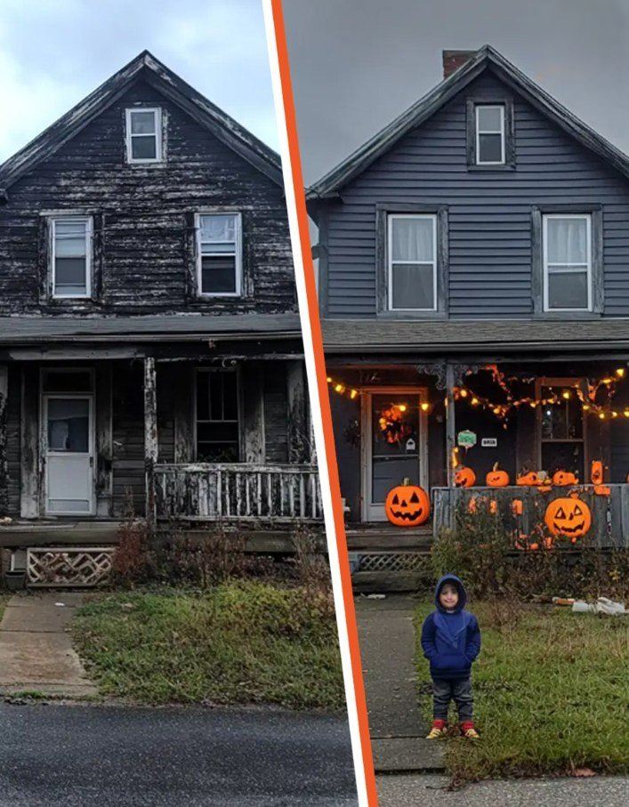 Boy Transforms Old Lady’s Home for Halloween – Her Heartwarming Reaction Will Melt You