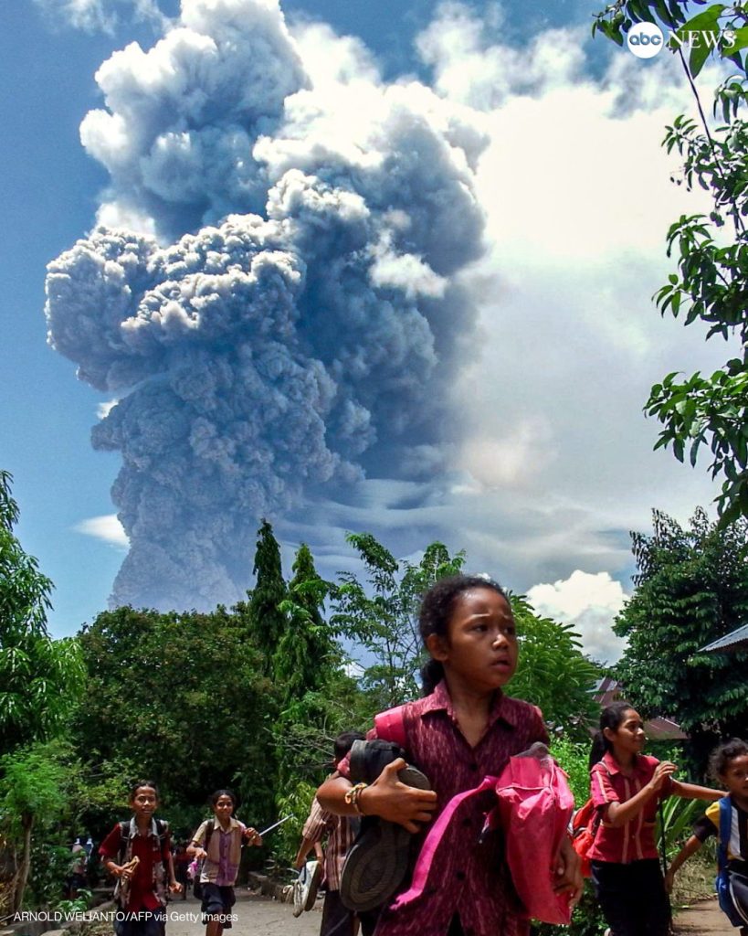 Indonesia’s Mount Lewotobi Laki Laki erupts for the second time in a week