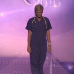 Miss America contestant, clad in nursing scrubs, steps onto the stage. However, when she raised her gaze, everyone’s heart ceased to beat!