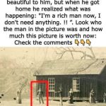 He paid $2 at a flea market for an old photograph