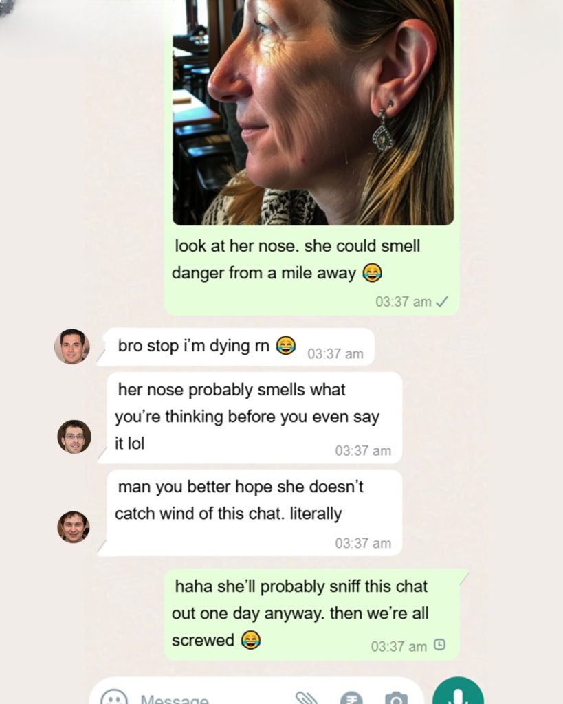 My Husband Mocked My Nose in a Group Chat with His Friends