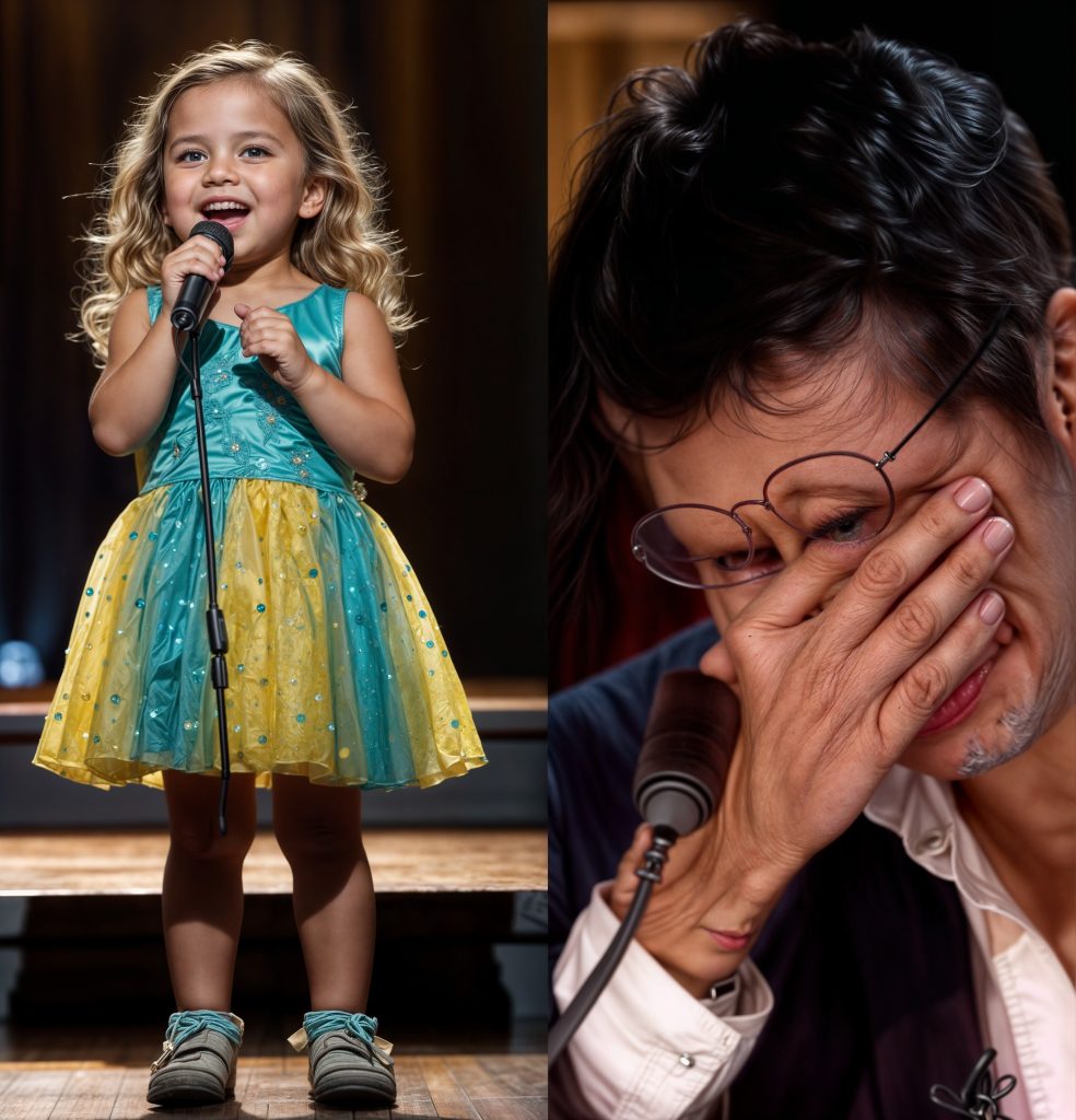 Unprecedented in history, Simon Cowell is moved to tears when a young girl begins to sing, causing the entire audience to gasp in astonishment!