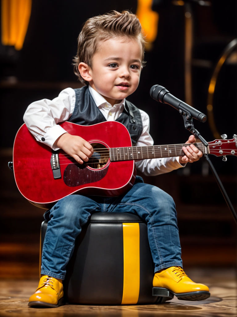 This has never happened before in history! This must be heard! 1 year old baby plays guitar and sings!