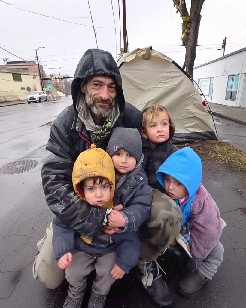 Dad of 4 Living in Tent Gives Last $2 to Stranger at Gas Station, Wakes up Owning a Big Company