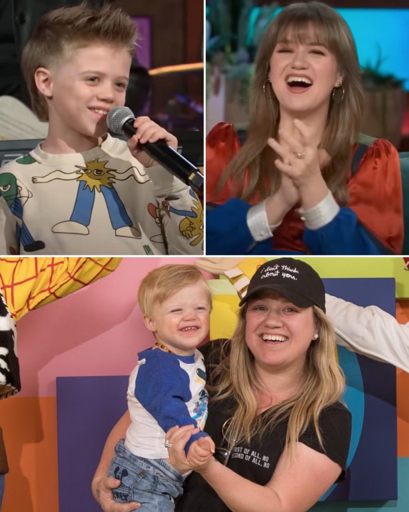 Kelly Clarkson Couldn’t Hide Her Pride As She Watched Her 8-Year-Old Son, The Adorable Remy, Make A Special Appearance On Her Famous Show “The Kelly Clarkson Show”! Remy Truly Lives Up To Being The Son Of A Top-World-Renowned Singer, Showing Off His Potentially Amazing Voice Despite Still Being So Young. Overcoming His Initial Shyness, When His Love For Singing Took Over, He Delivered A Perfect Rendition Of The Legendary Song “My Way” By Frank Sinatra, Leaving Not Only Kelly In Awe But Also The Audience Surprised By His Talent! Kelly Should Let Remy Appear In More Music Shows So The Audience Can Enjoy More Heartwarming Performances From Both Her And Her Son!