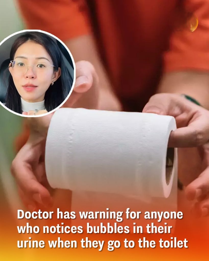 Doctor has warning for anyone who notices bubbles in their urine when they go to the toilet