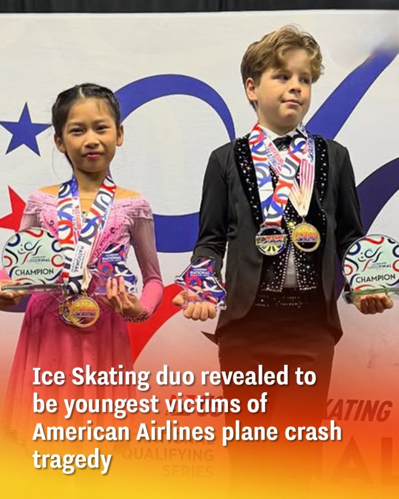 Ice Skating duo revealed to be youngest victims of American Airlines plane crash tragedy