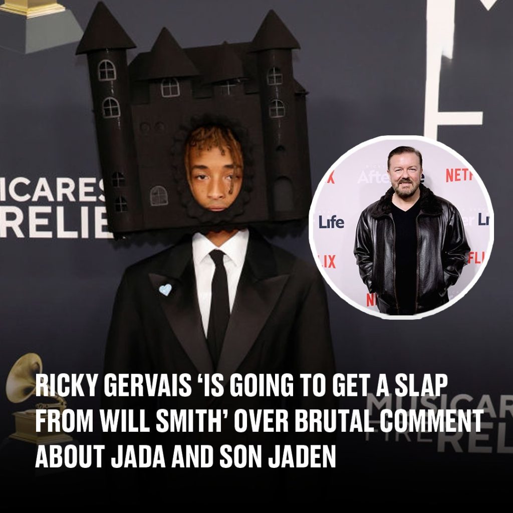 Ricky Gervais is ‘going to get a slap from Will Smith’ over brutal comment about Jada and son Jaden