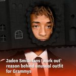 Jaden Smith fans ‘work out’ reason behind unusual outfit for Grammys