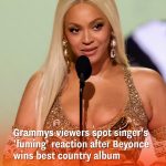 Grammys viewers spot singer’s ‘fuming’ reaction after Beyoncé wins best country album