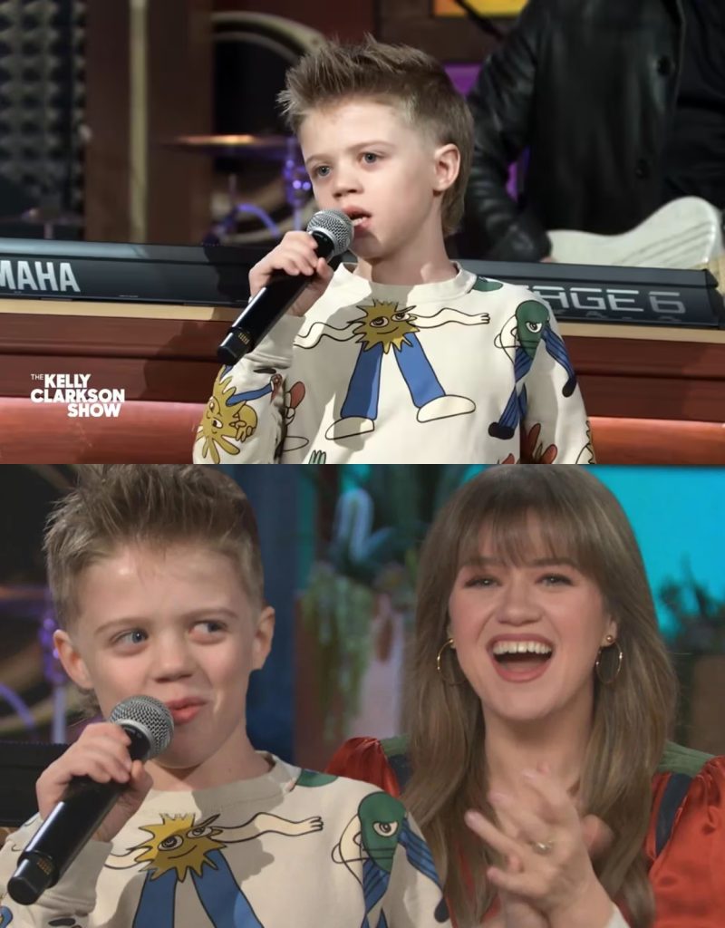 In A Jaw-Dropping Pre-Show Moment, Kelly Clarkson’s 8-Year-Old Son Took The Stage And Amazed The Audience With A Mature Rendition Of “My Way.” His Voice, Charisma, And Poise Left Everyone In Awe, Proving That Musical Talent Runs Deep In The Clarkson Family. A Future Star In The Making!