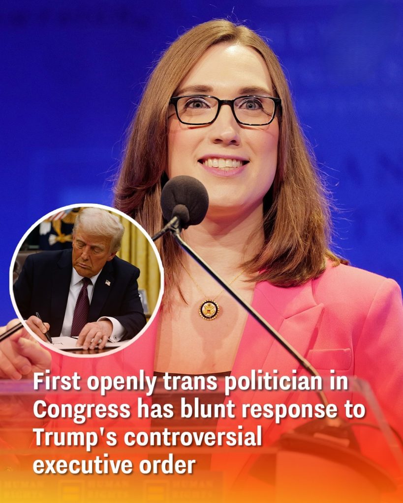 First openly trans politician in Congress has blunt response to Trump’s controversial executive order