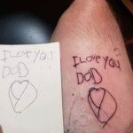 A Father’s Eternal Tribute: Honoring His Daughter’s Memory with a Tattoo