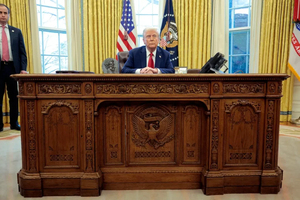 Donald Trump removes ‘iconic’ Oval Office desk after Elon Musk’s son ‘Little X’s’ behaviour