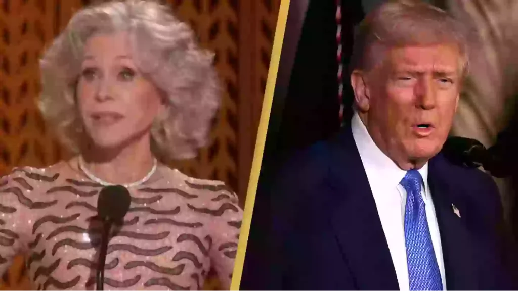 Jane Fonda savagely ‘calls out Donald Trump’ during SAG Life Achievement Award speech