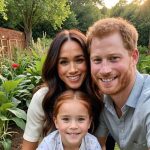 “Lilibet, say hi to the fans” Prince Harry cheerfully shared a selfie with his daughter Lilibet in their garden, announcing, “We’ve made the decision to enroll Lilibet in a school in England…”