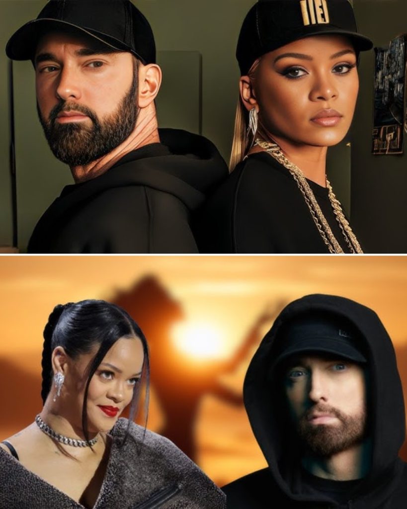 After nearly a decade since their last collaboration, Eminem and Rihanna have reunited for an explosive new track, “Time”, and the accompanying music video has already taken the internet by storm. Known for their past mega-hits like “Love the Way You Lie” and “The Monster”, this latest release brings a fresh yet emotionally intense sound that explores themes of regret, resilience, and the power of time to heal wounds. With Eminem’s raw lyricism and Rihanna’s hauntingly beautiful vocals, “Time” is shaping up to be one of the biggest releases of 2025.