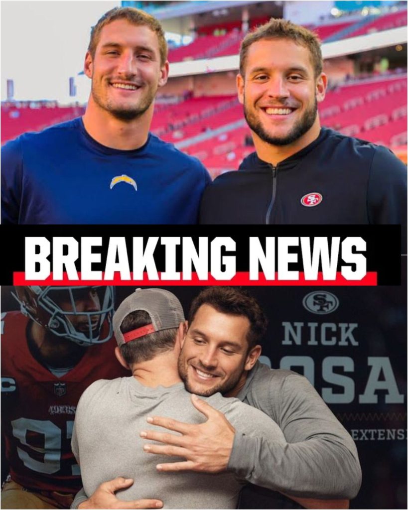 49ers Confirm Blockbuster Move: Joey Bosa to Join Nick Bosa in San Francisco’s Quest for a Super Bowl Masterpiece