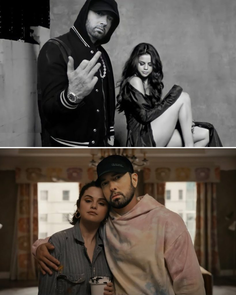 No one saw this coming—Eminem and Selena Gomez, two artists from completely different worlds, joining forces for a song that no one will forget. Stars Fade Out (And We Will Too) isn’t just a collaboration—it’s a collision of raw rap and haunting melody, blending Eminem’s razor-sharp verses with Selena’s ethereal vocals. The result? A track that cuts deep, exploring the brutal truth of fame’s fleeting nature. Fans were stunned, the industry shook—because when two icons like this step into the studio together, the world listens.