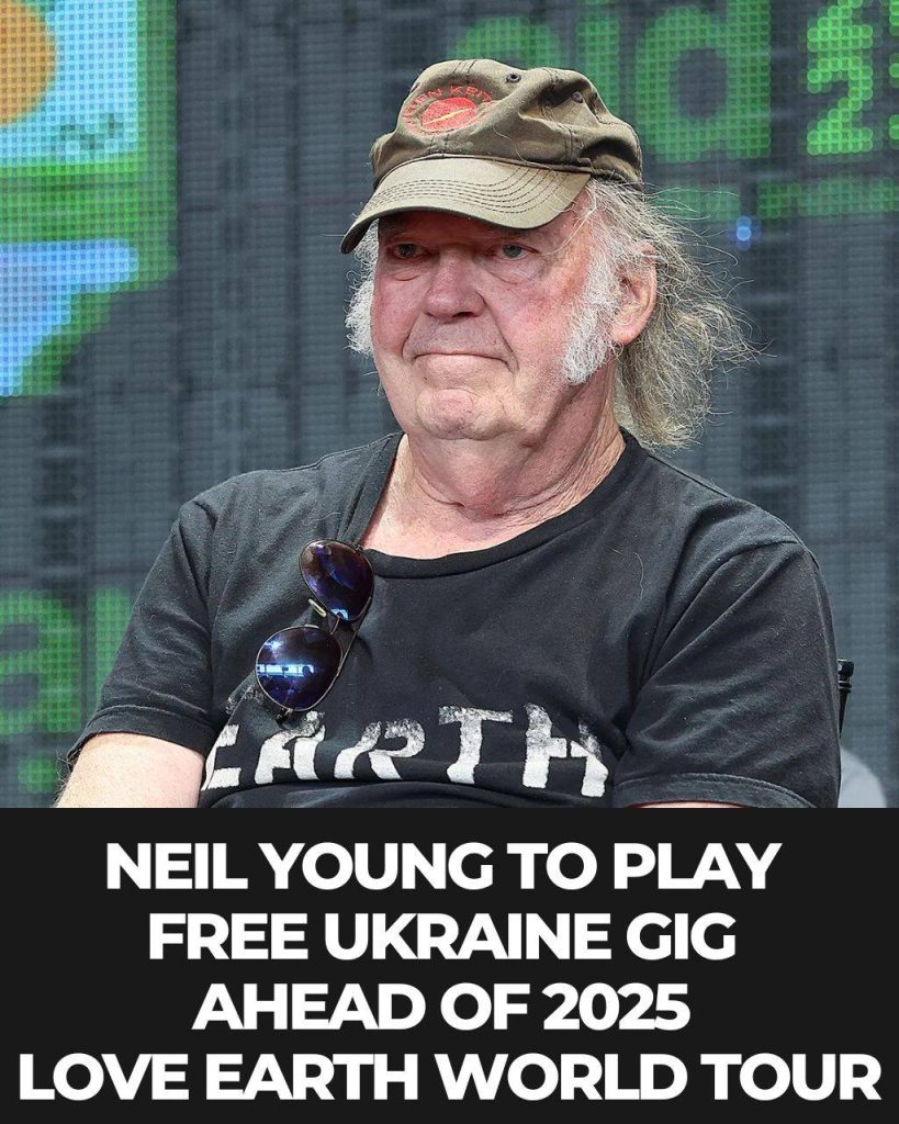 Neil Young announces free concert in Ukraine as part of upcoming Love Earth world tour