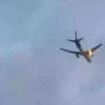 Audio recording captures moments after FedEx plane catches fire midair causing emergency landing