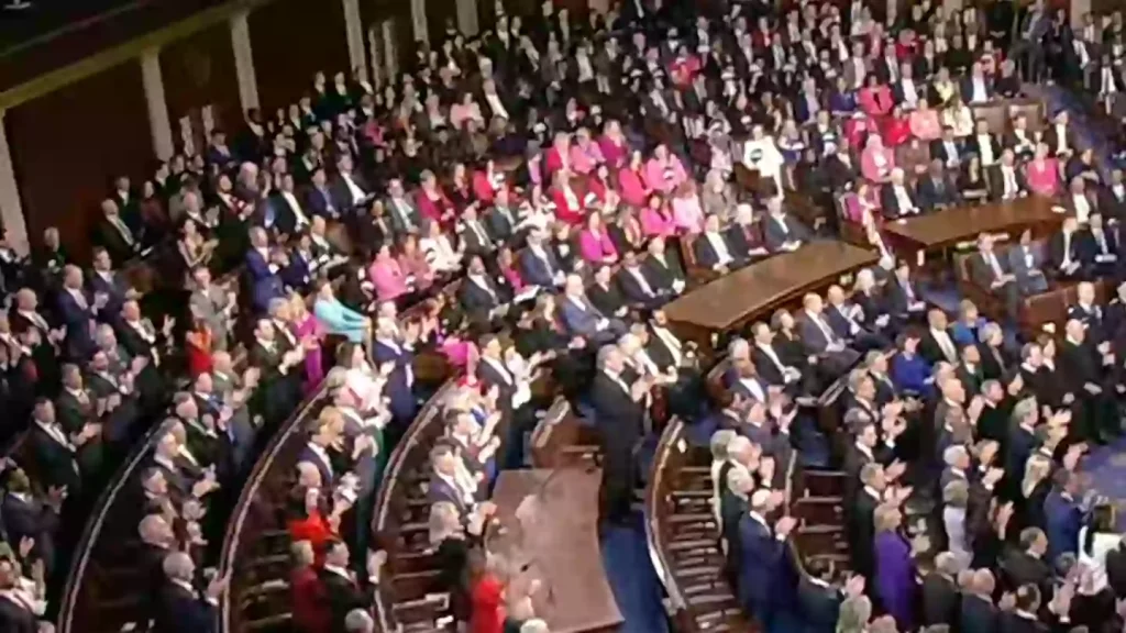 Reason why Democratic lawmakers wore pink to Donald Trump’s first address to Congress